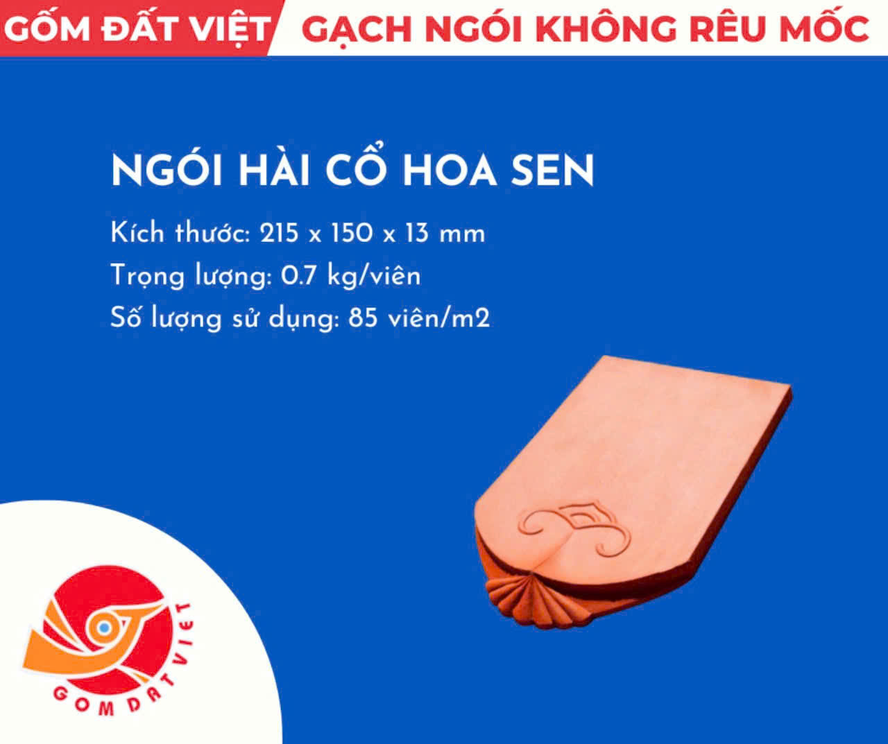 Ngói hài cổ hoa sen